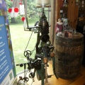 A Nelson Knitting machine on display in the Tinker Cottage.